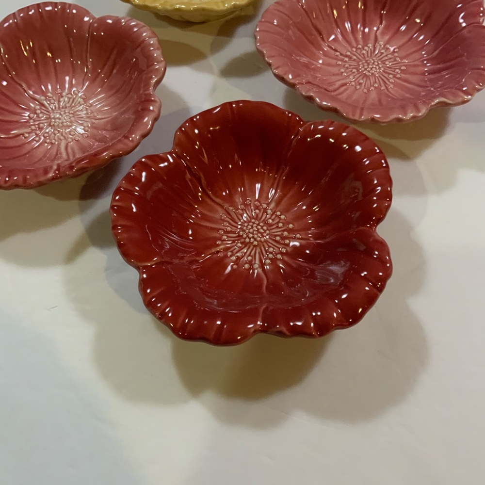 Vintage Royal Albert Country Rose Floral Bowls 4 England NOS #40 - Picture 2 of 7